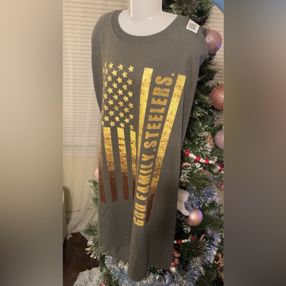 T-Shirt 4XL | Army | God, Family, Steelers | 00026 - Picture 4 of 6